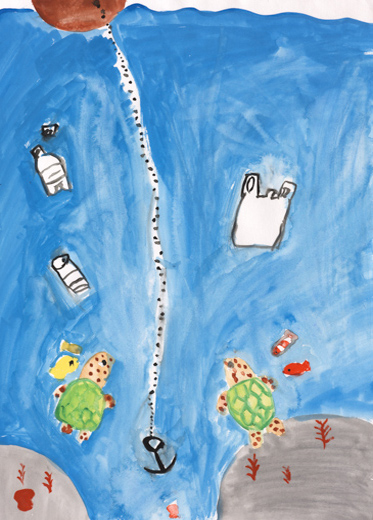 海の中のかわいそうな子