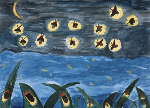 ホタルがすんでる。