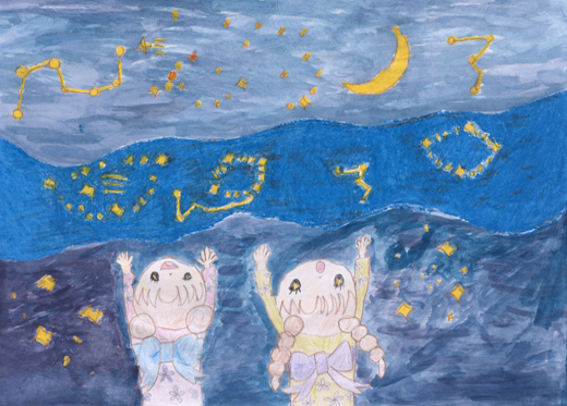 すんだ空気と夏のほし空