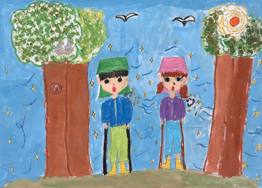 山のおいしいきれいなくうき