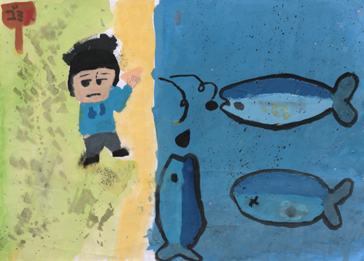 ポイ捨てはだめ