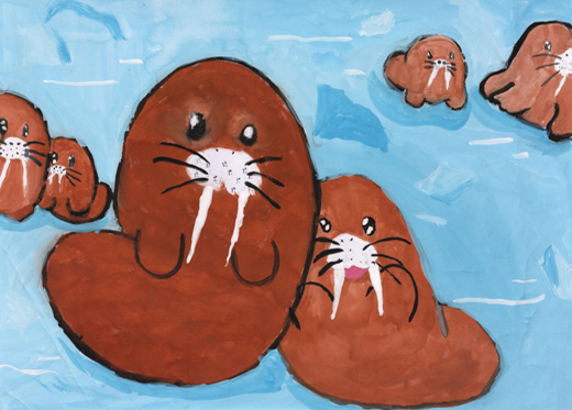 元気なセイウチ