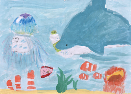 海にゴミはすててはいけない