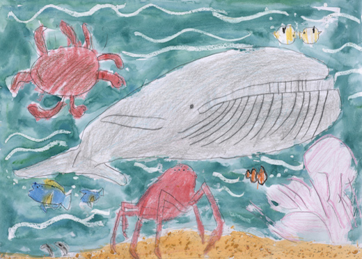 シロナガスクジラずっとげんきでいてね