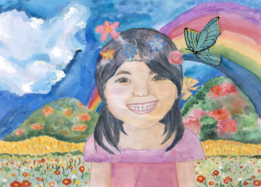 あふれ出す、笑顔