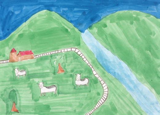 山の中のぼくじょう