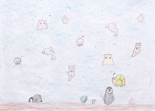 動物がたくさんいる海