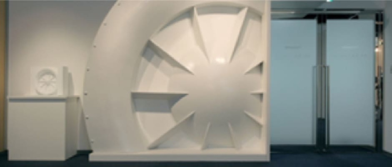 道路トンネル用換気システムの口径3m送風機模型