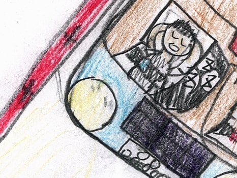 自動車と道路のイラスト