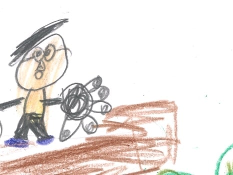 木と人のイラスト