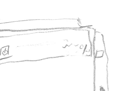 箱形のロボットのイラスト