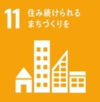 SDGsの目標11、住み続けられるまちづくりを、のアイコン