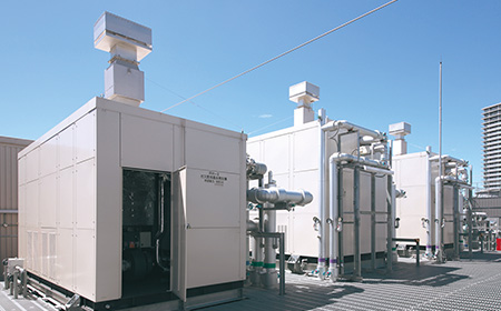 廃熱投入型ガス吸収冷温水機　BUWL-WE300FGP、吸収冷温水機　BUW-PE280FGPL