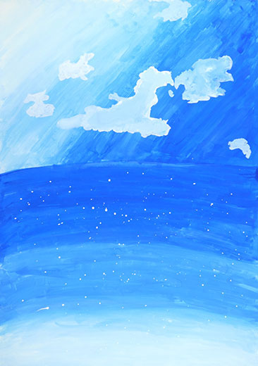 青い空　光る海