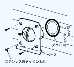 ダクト用エクステリア部材の施工方法・安全上のご注意｜製品特長