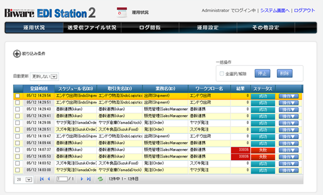 「EDI統合管理システム」Biware EDI Station 2