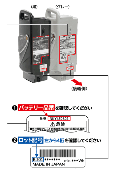 リコール社告 新たなお願い パナソニック 電動アシスト自転車用 