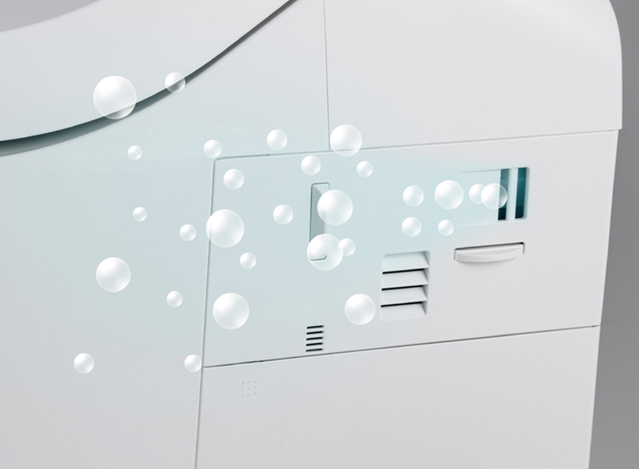 トイレ空間の壁に付着したニオイまで抑制