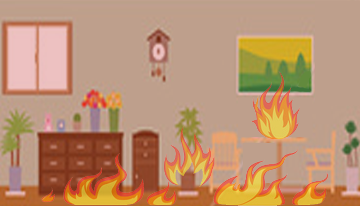 火災により住居が燃えてしまった