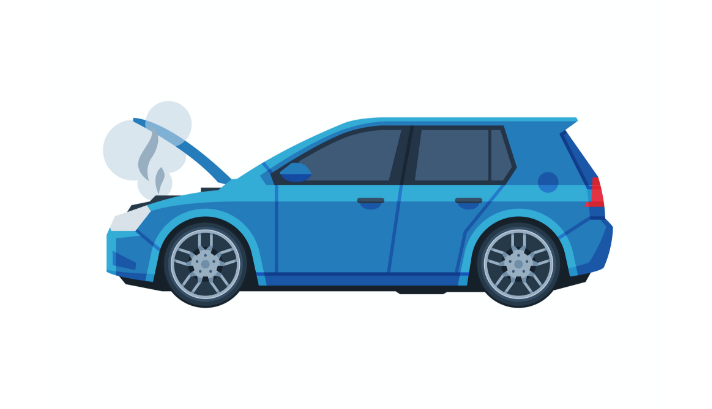 突然自動車が故障してしまった