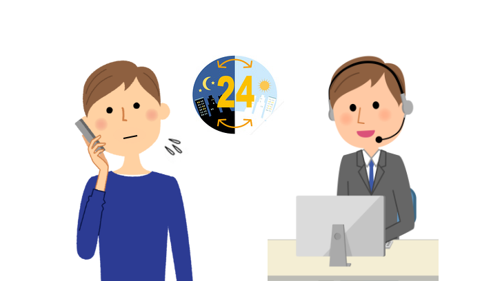 24時間365日対応