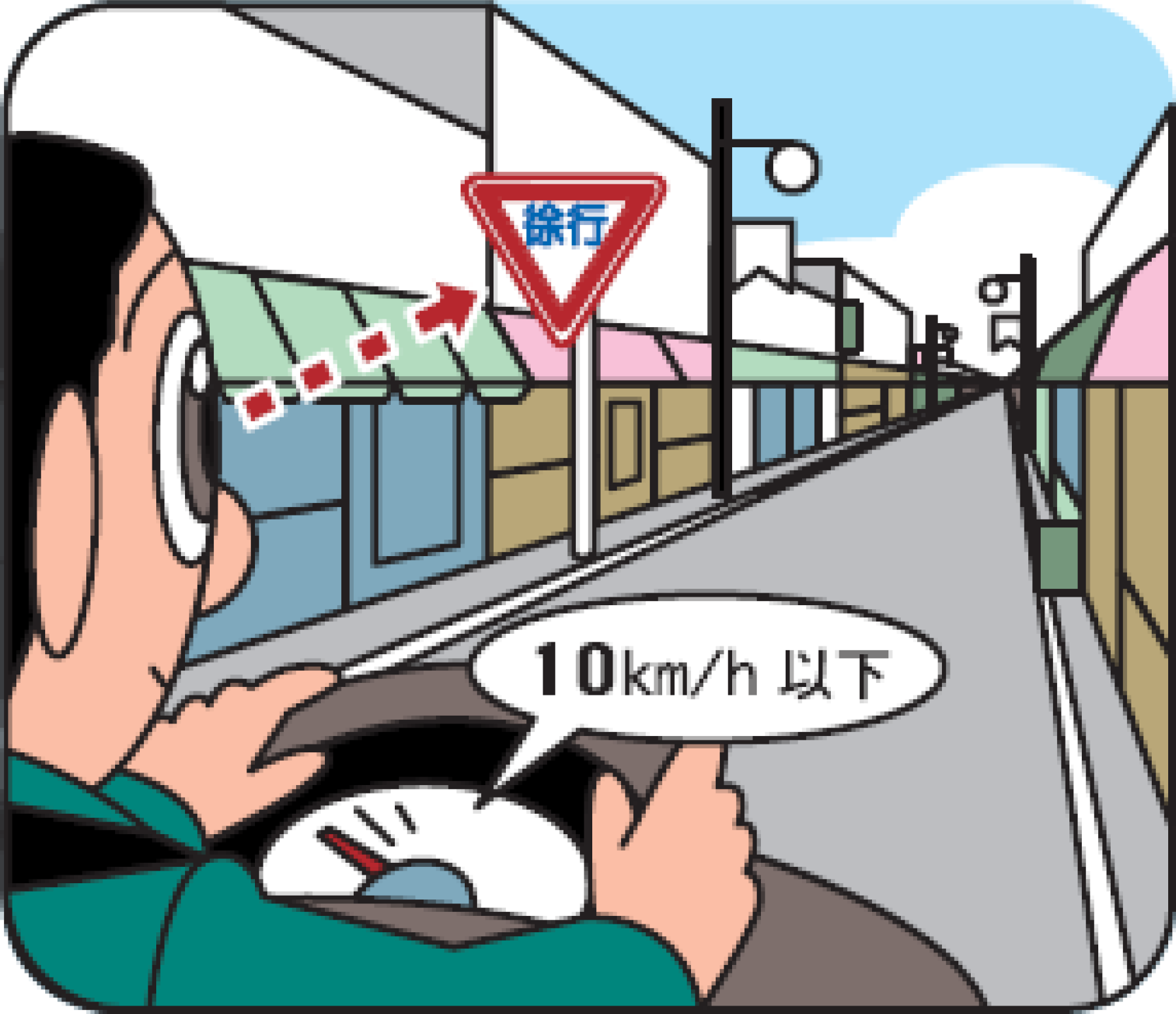 徐行しなければならない場所