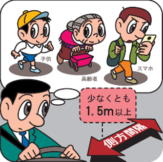 「歩きスマホ」の歩行者などは要注意