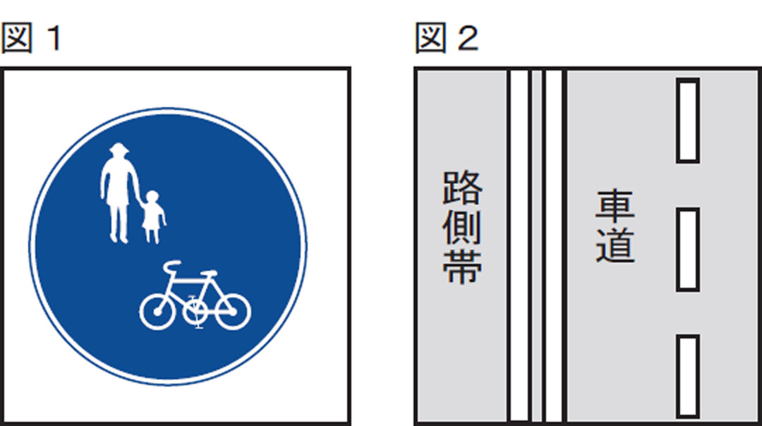 車道が原則、左側を通行 歩道は例外、歩行者を優先