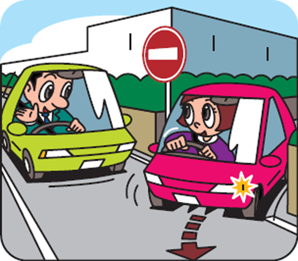 合流しようとしている車を入れてあげる