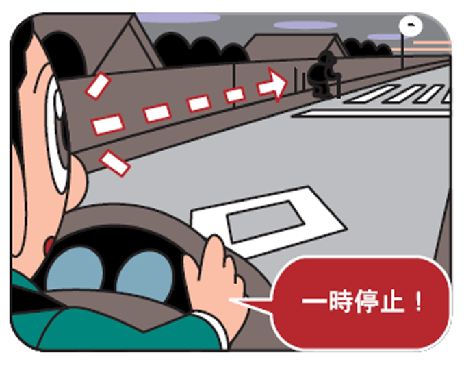 ヘッドライドは上向きが基本