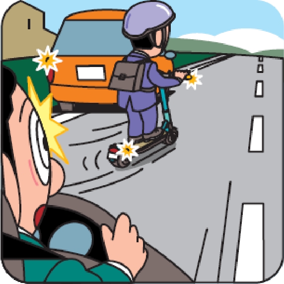 電動キックボードとの事故防止のポイント