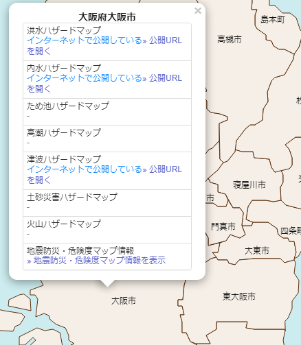 図表6：「わがまちハザードマップ」の画面例