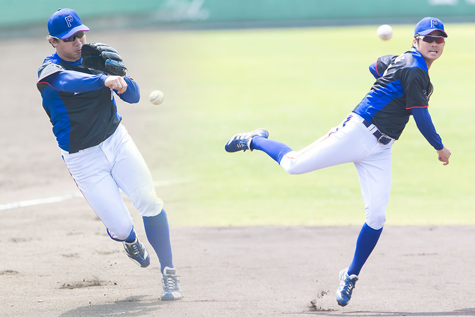 画像：法兼選手、松根選手