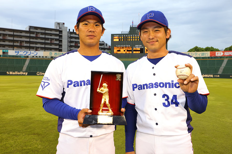 画像：與座選手、榎本選手
