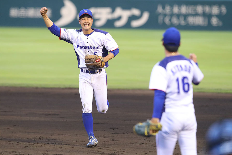 画像：優勝の瞬間（稲村選手）