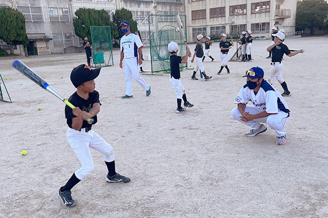 画像：野球教室の様子