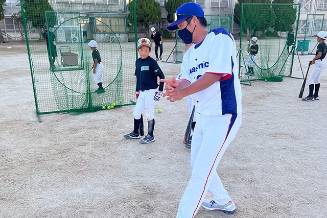 画像：野球教室の様子