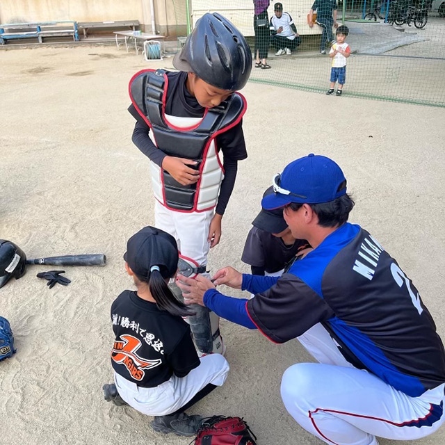 画像：野球教室の様子