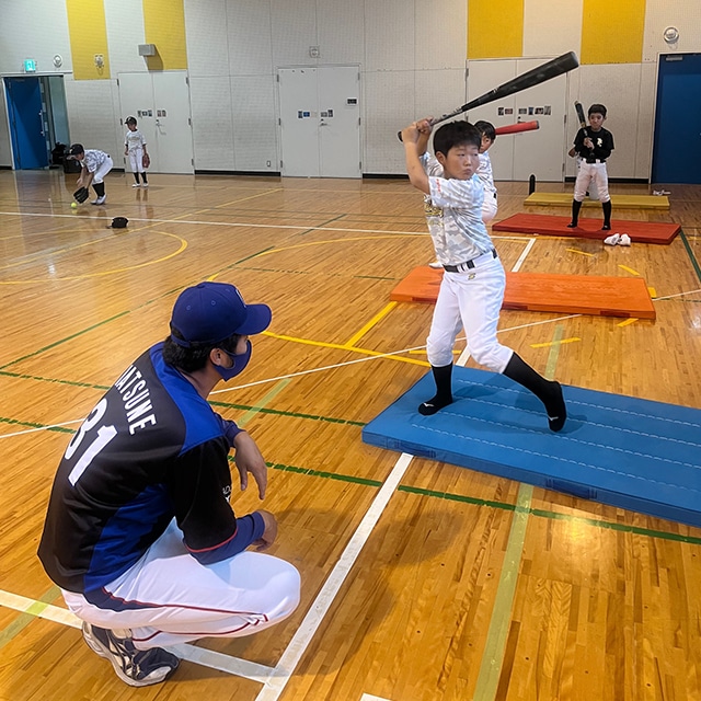 画像：野球教室の様子