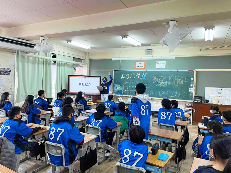 画像：榎本選手の授業の様子