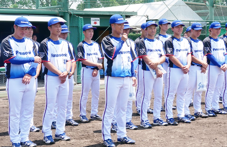 写真：永江キャプテン挨拶