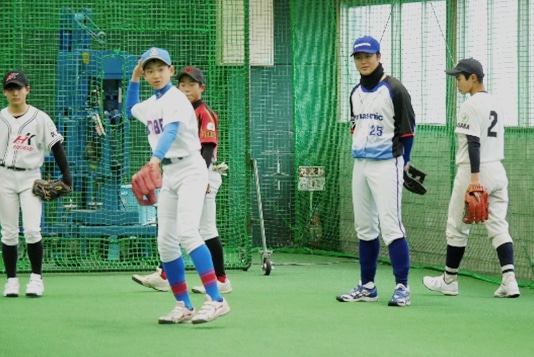 野球教室の様子1