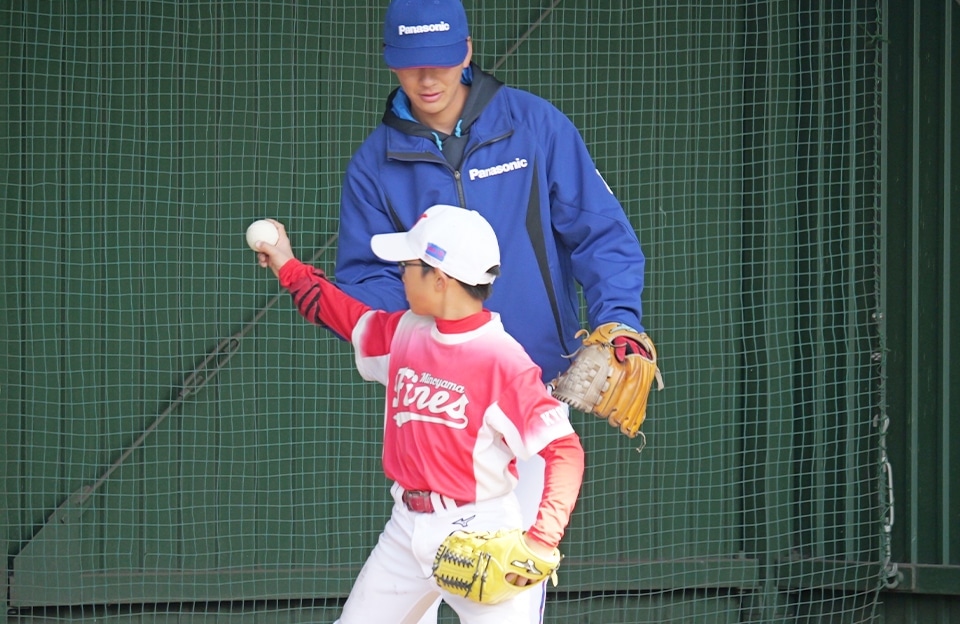 枚方少年野球連盟の野球教室 その2