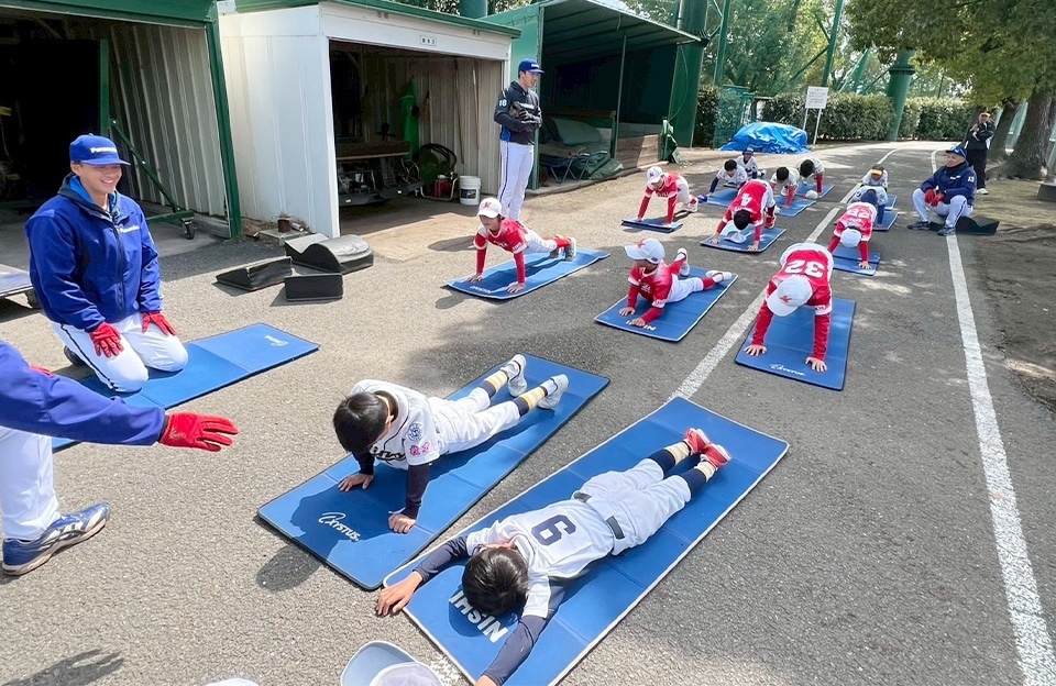 枚方少年野球連盟の野球教室 その4