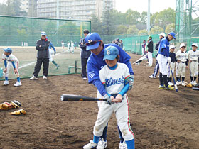 交野市野球教室開催