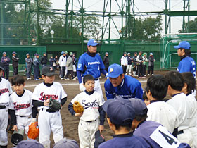 交野市野球教室開催