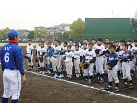 交野市野球教室開催