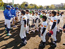 交野市野球教室開催