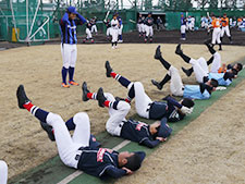 画像：藤井（健）選手のトレーニング
