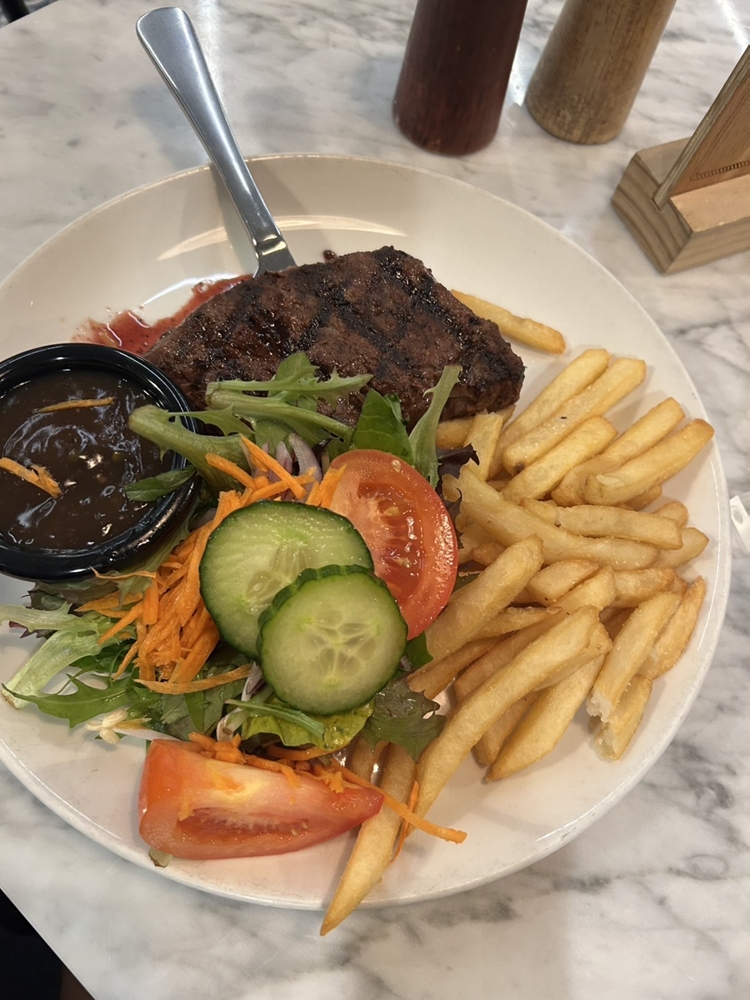 画像：オーストラリア初の食事で食べたRump Steak